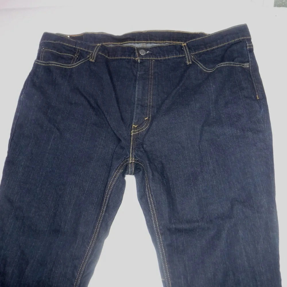 Levis 541 Athletic Taper Mens‎ 46x29 Dark Wash Indigo Denim Jeans WaterLess